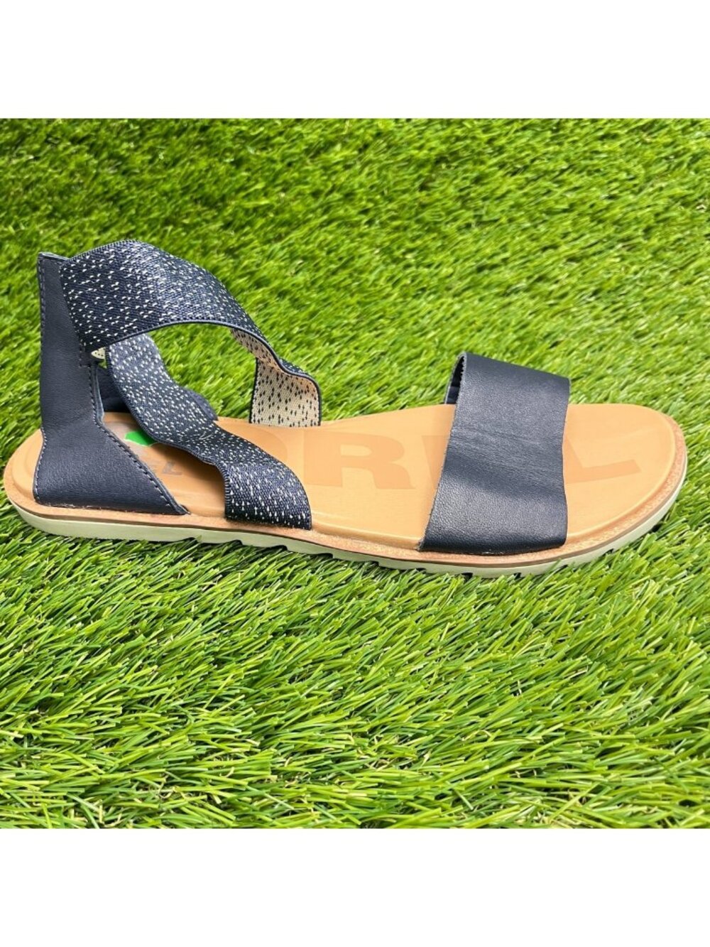 Sorel Ella II Womens Size 7 Navy Blue Beach Casual Outdoor Strappy Flat Sandals